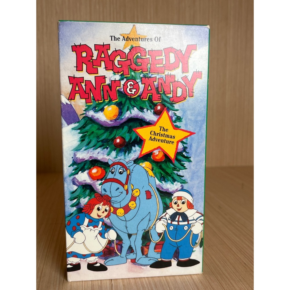 Vintage Raggedy Ann and Andy The Christmas Adventure VHS 80s CBS Fox Video 8150